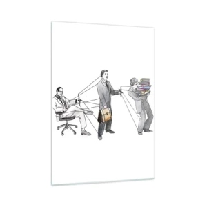 Quadro em vidro - Cada um tem o seu mestre - 50x70 cm