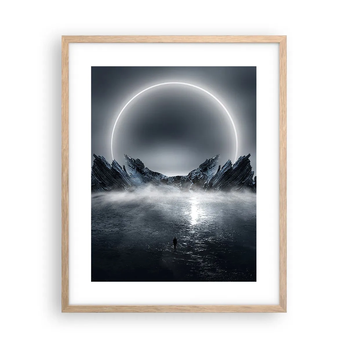 Pôster com moldura de carvalho claro - O fim da história - 40x50 cm