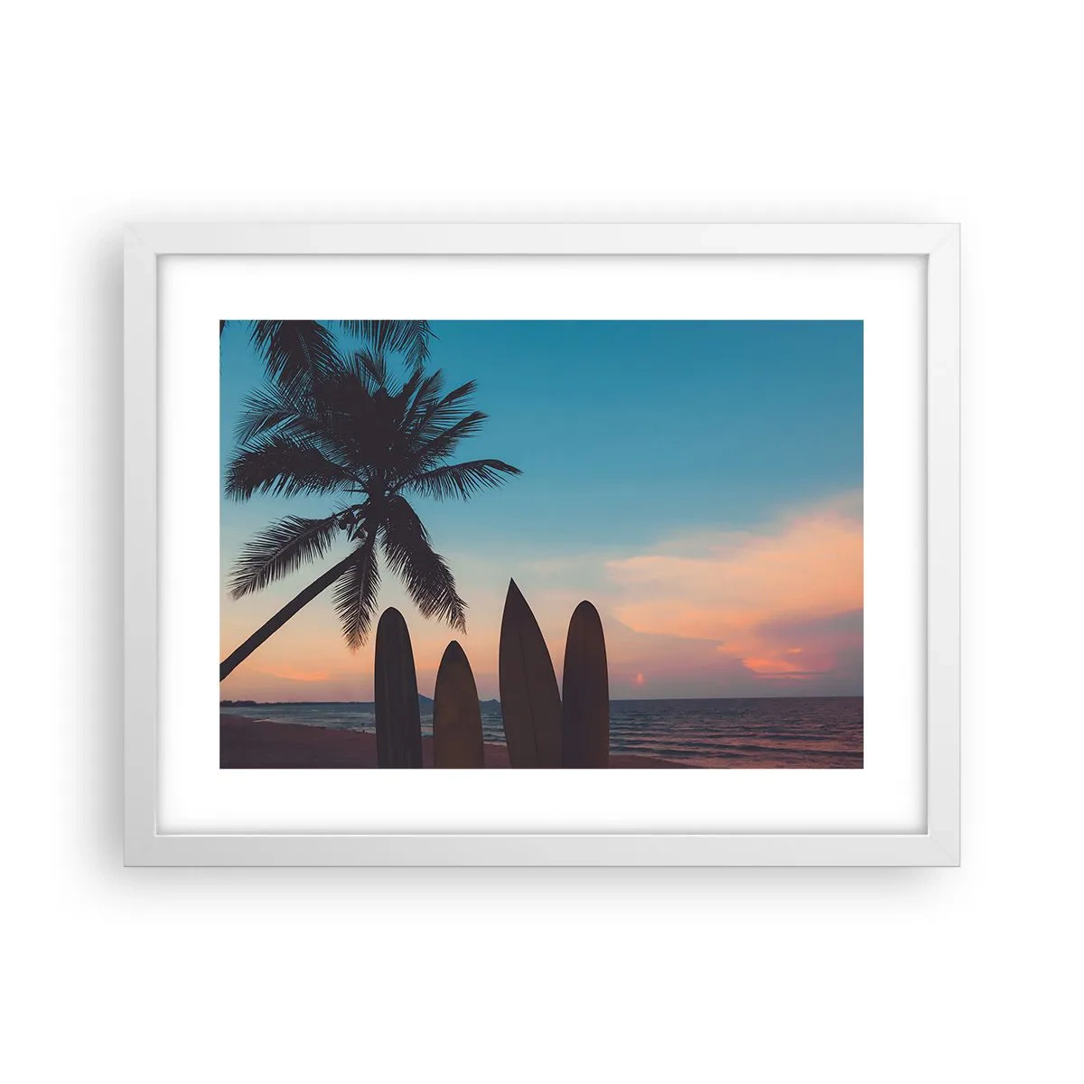 Pôster em moldura branca - Amanhã também será divertido - 40x30 cm