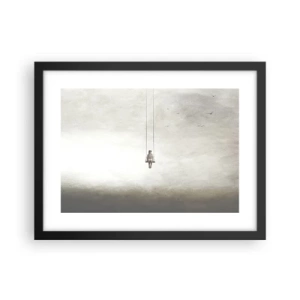 Pôster com moldura preta - A criança em nós - 40x30 cm