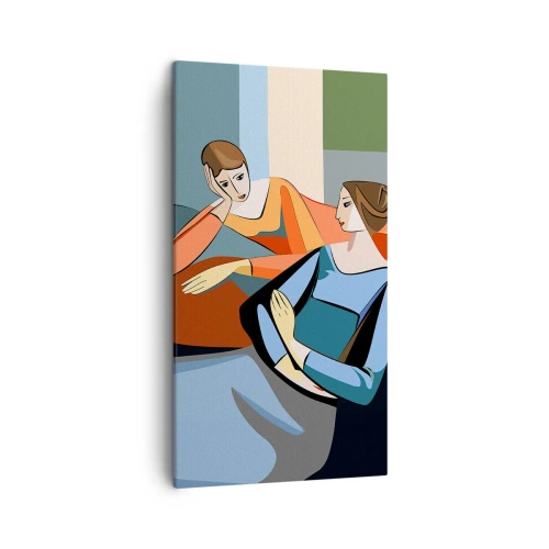 Quadro em tela - Um momento de confiança - 45x80 cm