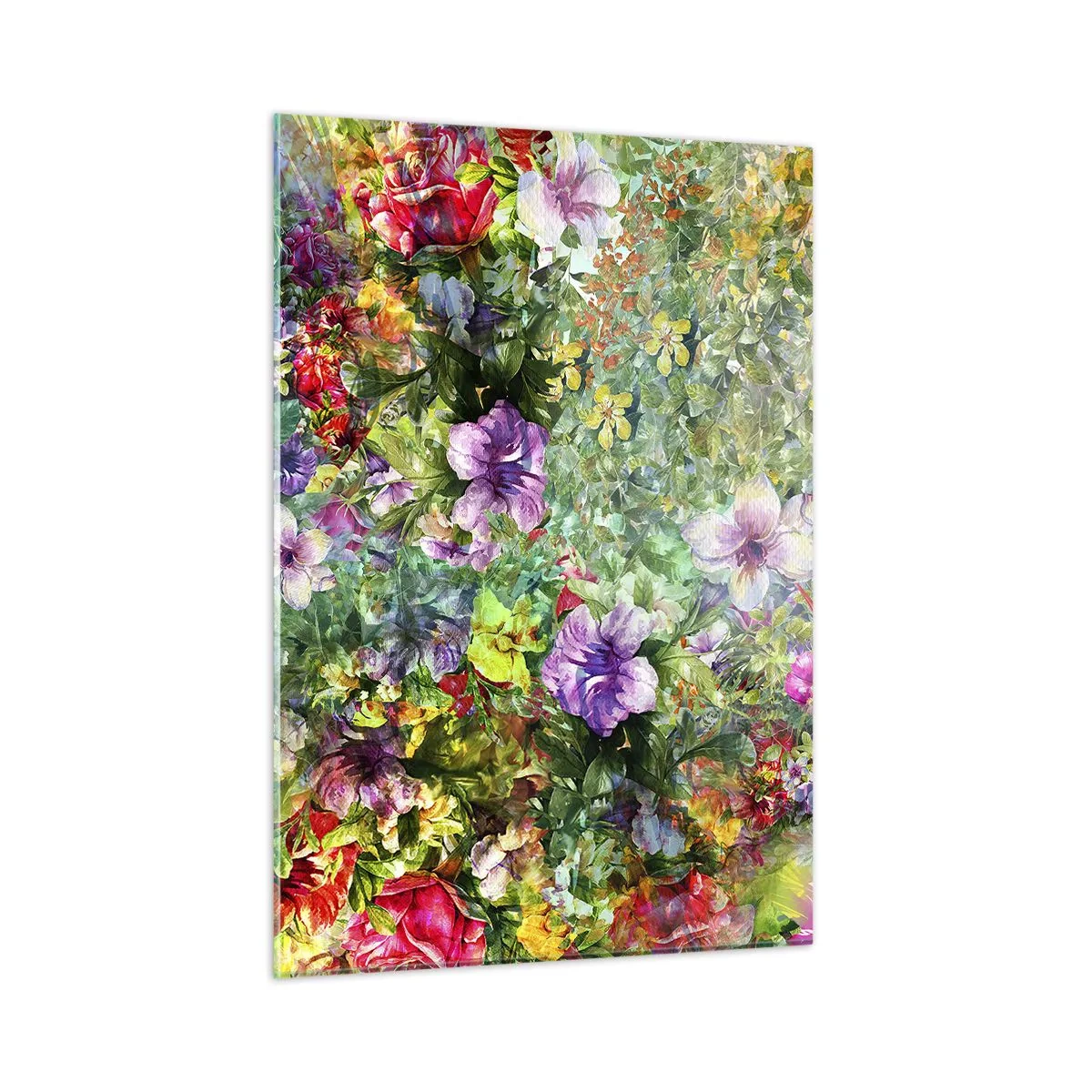 Quadro em vidro - Nas flores para a perdição - 50x70 cm
