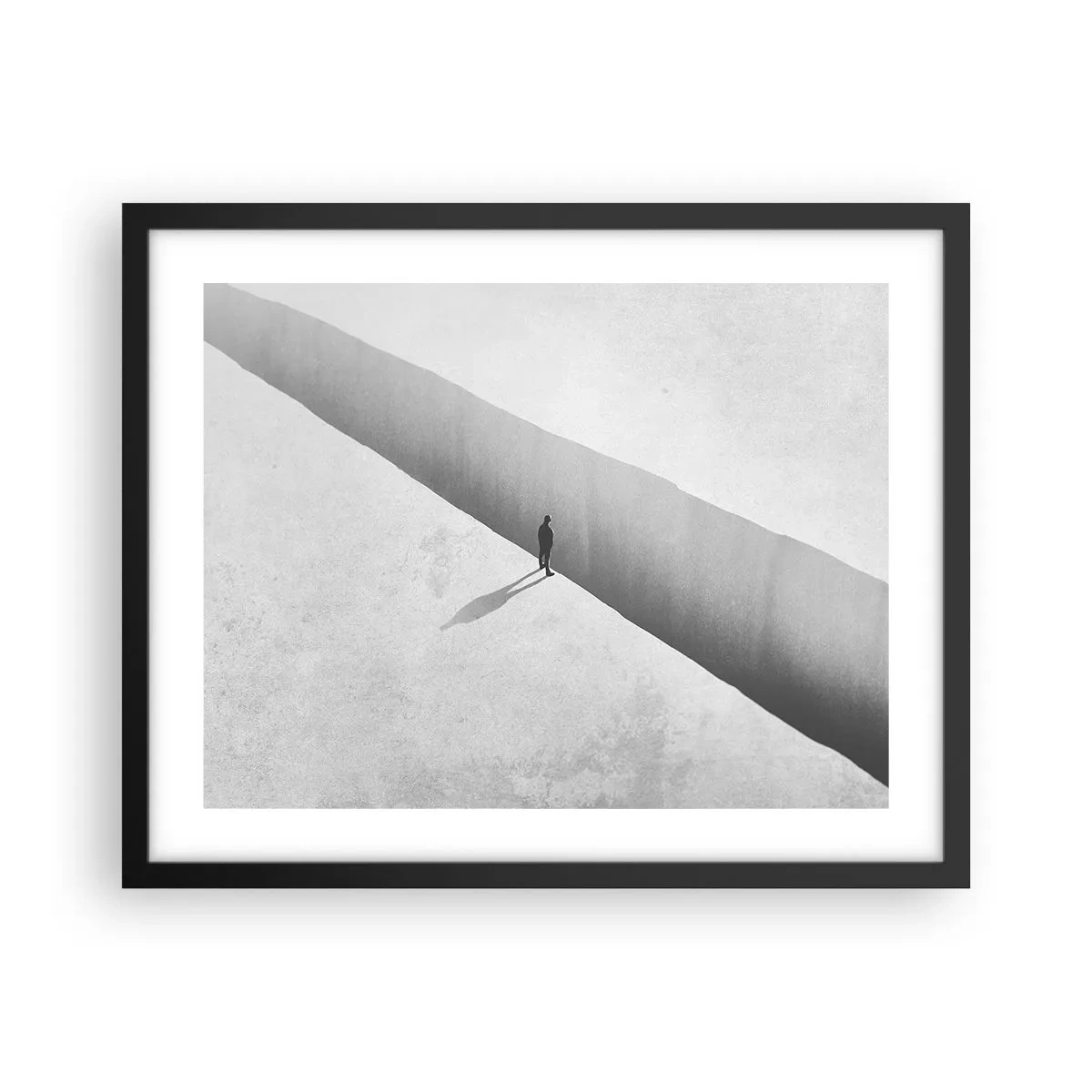 Pôster com moldura preta - Um objetivo claro - 50x40 cm