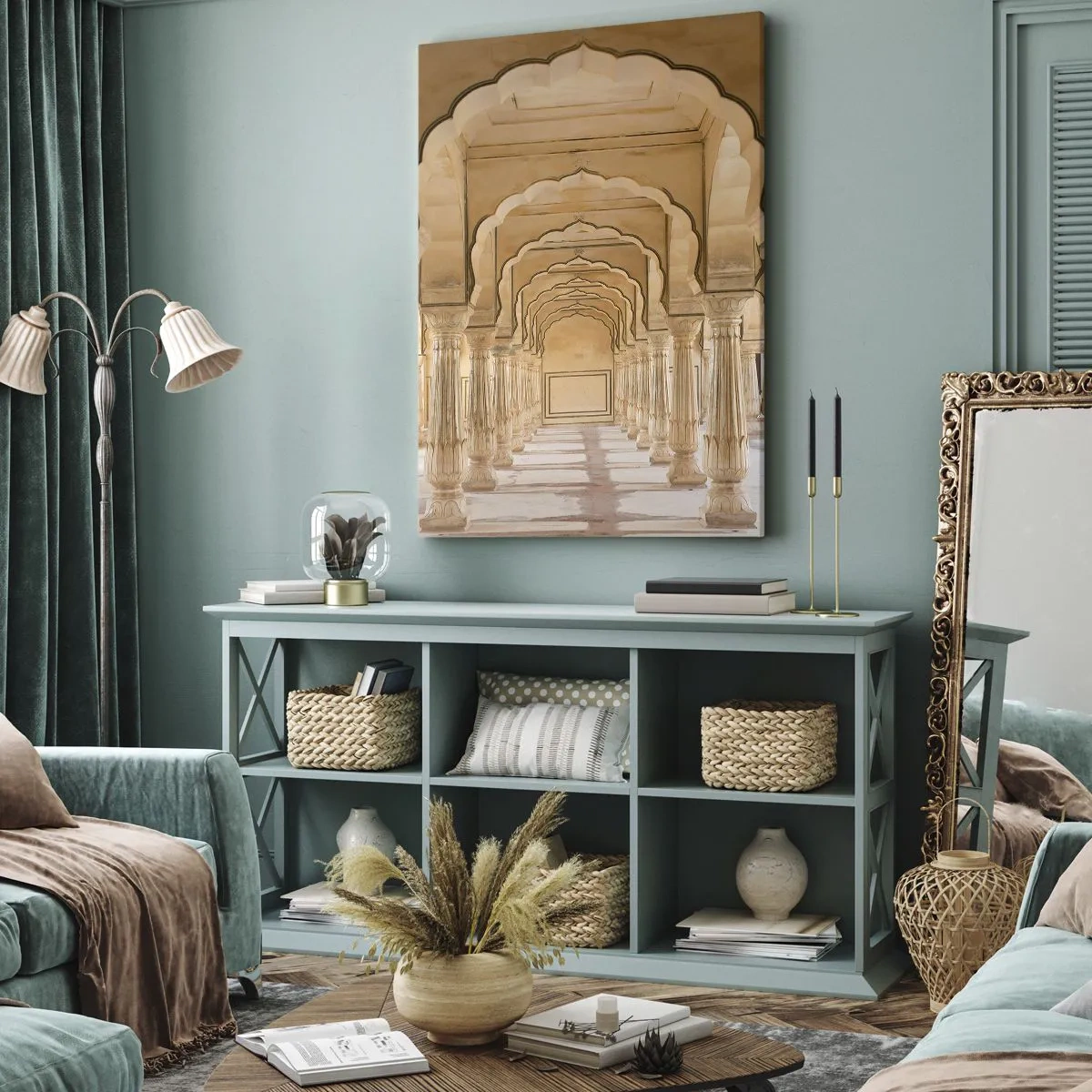 Quadro em tela - No palácio do marajá - 70x100 cm