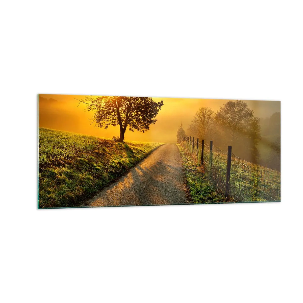 Quadro em vidro - Uma tarde agradável - 100x40 cm