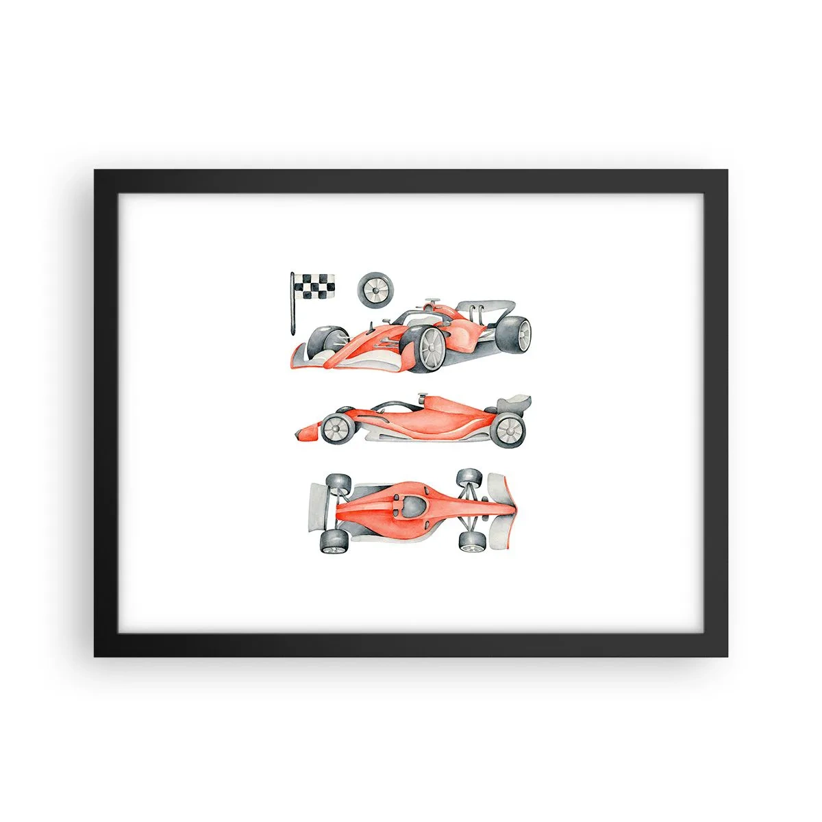 Pôster com moldura preta - Persiga seu sonho - 40x30 cm