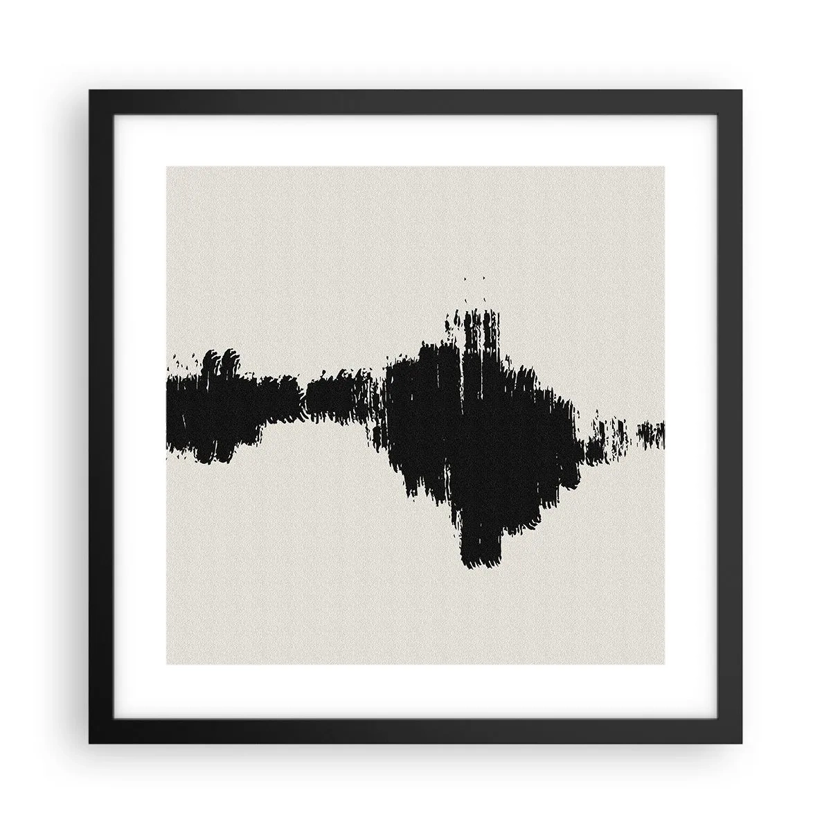 Pôster com moldura preta - Vibrações da imaginação - 40x40 cm