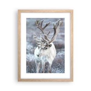 Pôster com moldura de carvalho claro - Retrato ao sol - 30x40 cm