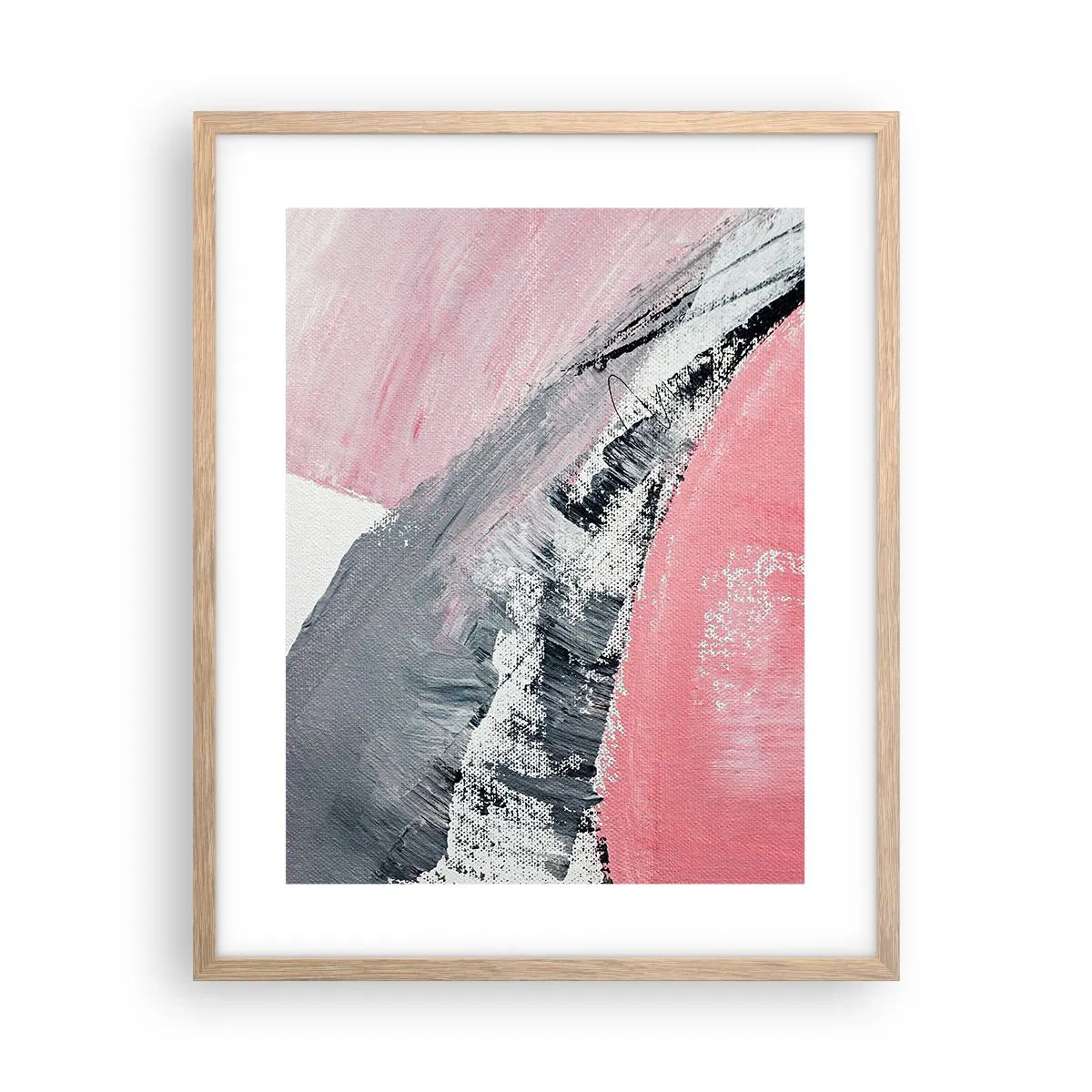 Pôster com moldura de carvalho claro - Composição à medida - 40x50 cm