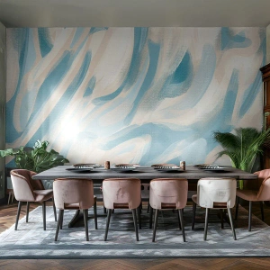 Papel de parede personalizado Adesivo Deluxe Sticker - Brisas de primavera - Pedaço, Brilhante, Pastel