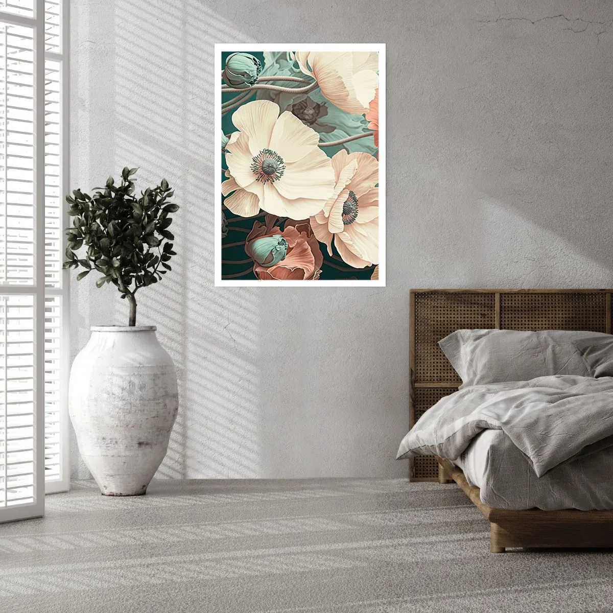 Pôster - O sussurro das papoulas - 40x50 cm