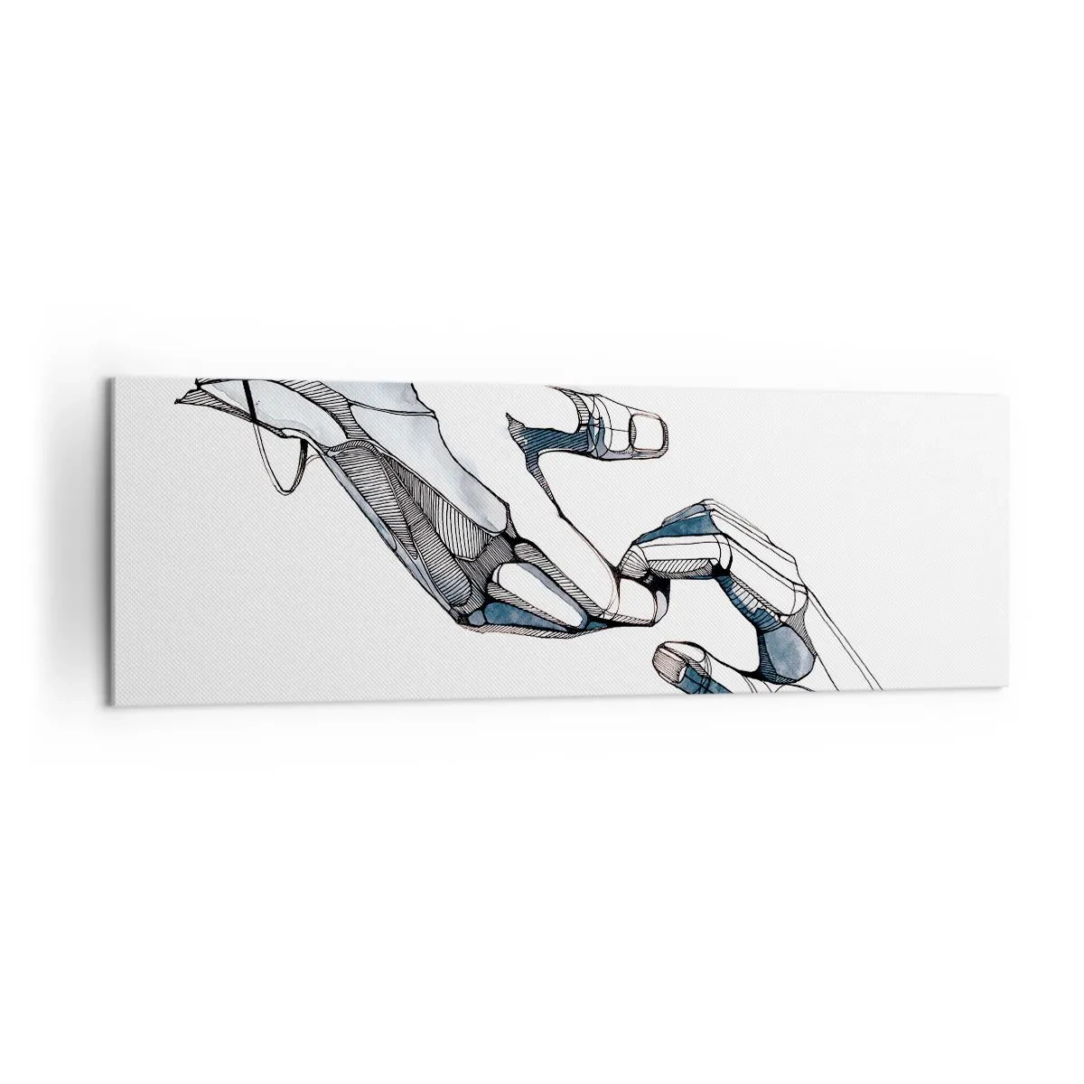 Quadro em tela - Um bom gesto - 160x50 cm