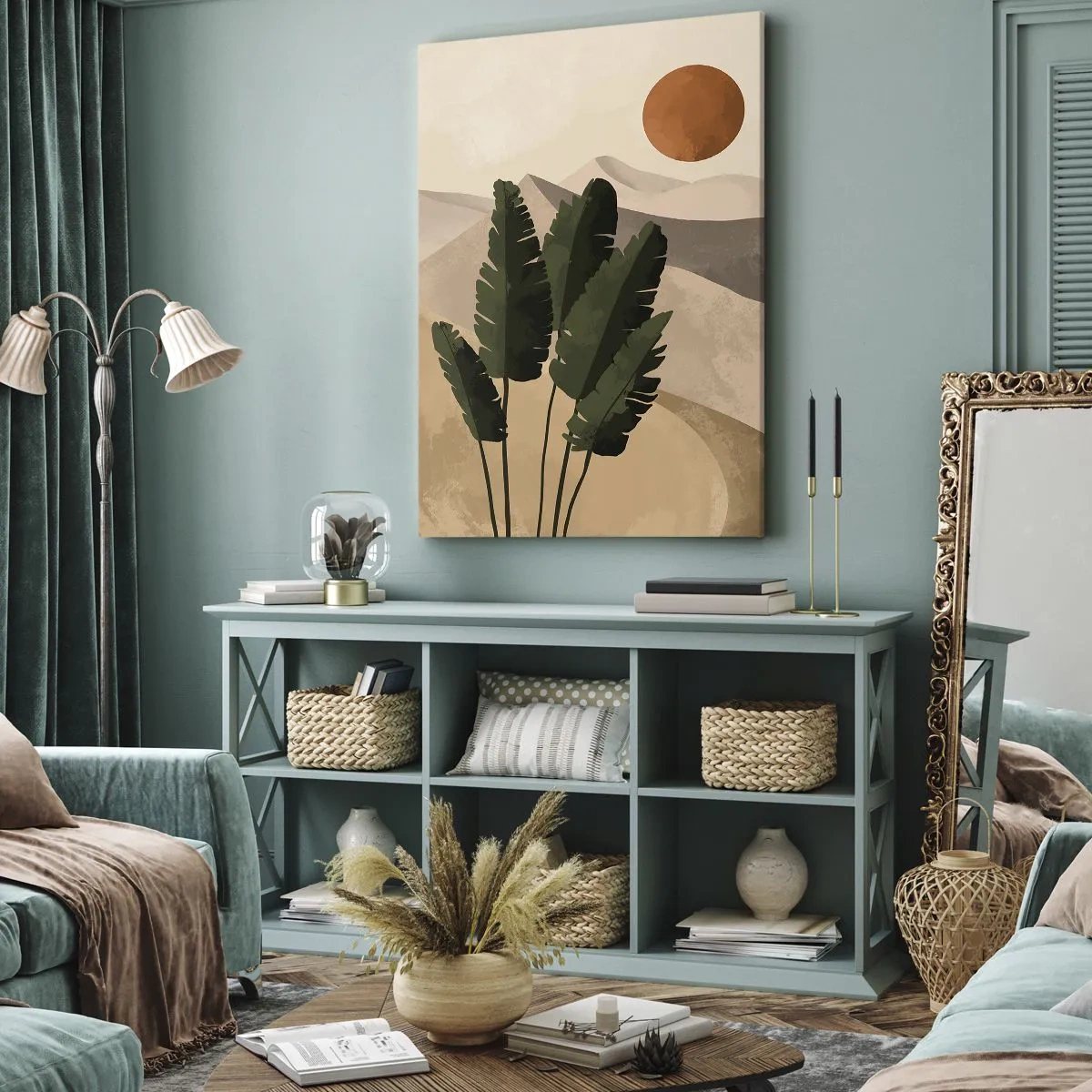 Quadro em tela - O triunfo da vida - 55x100 cm