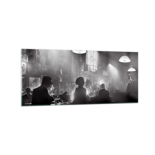 Quadro em vidro - Em uma atmosfera de jazz - 120x50 cm