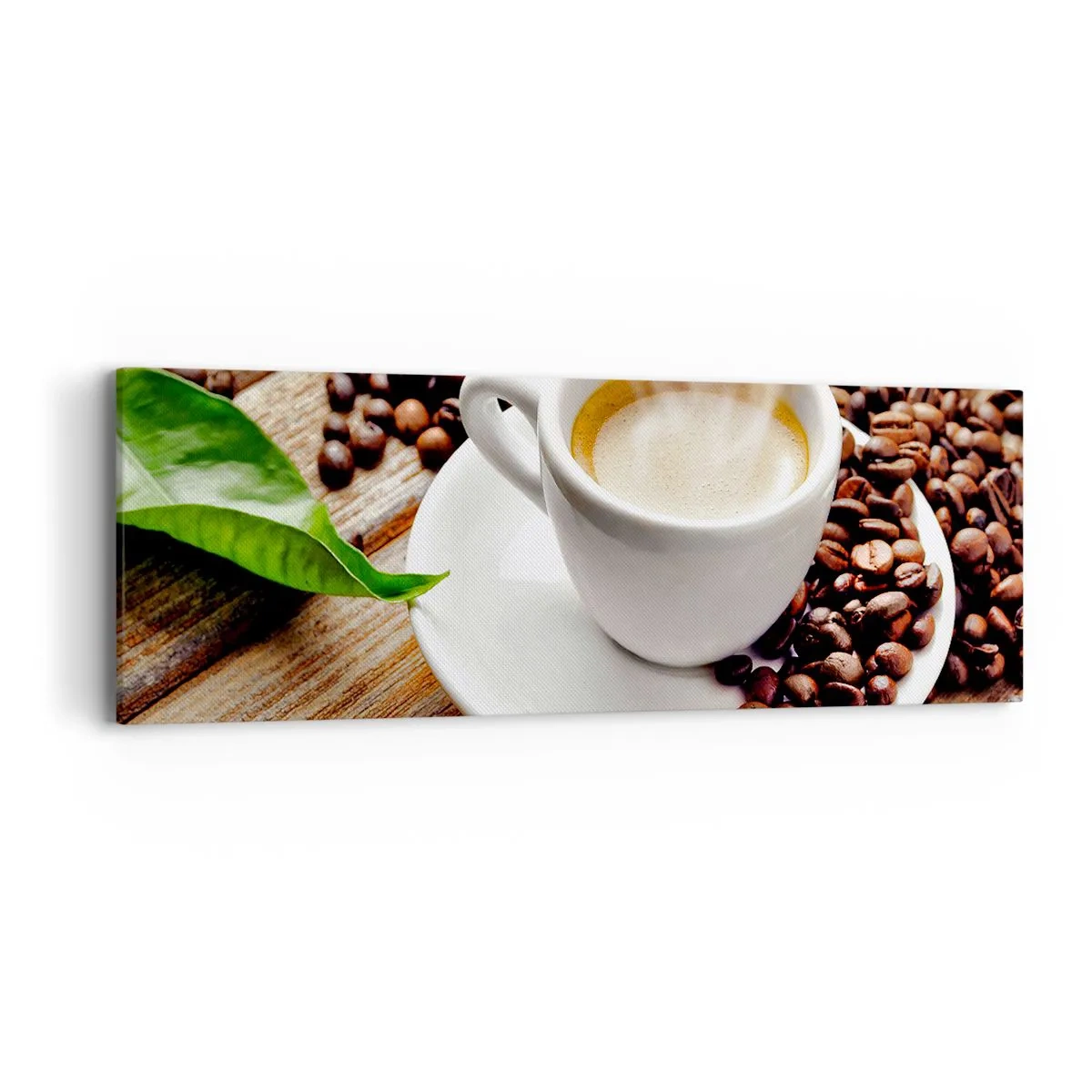 Quadro em tela - Pausa para um café - 90x30 cm