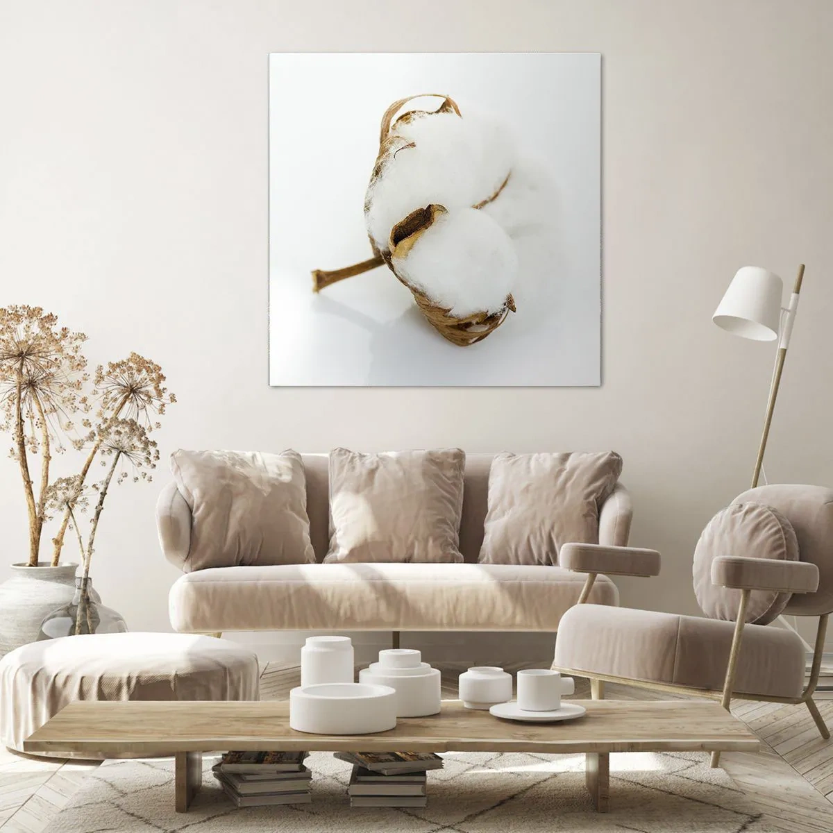 Quadro em tela - Suave por natureza - 70x70 cm