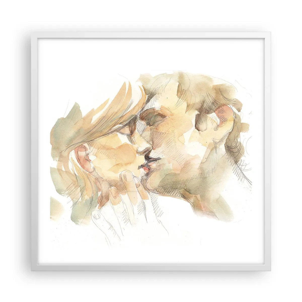 Pôster em moldura branca - A outra metade foi encontrada? - 60x60 cm