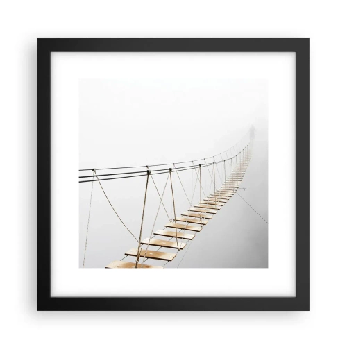 Pôster com moldura preta - Para onde levará? - 30x30 cm