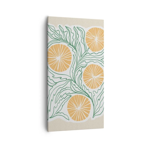 Quadro em tela - Étnico com um toque de abstração - 55x100 cm