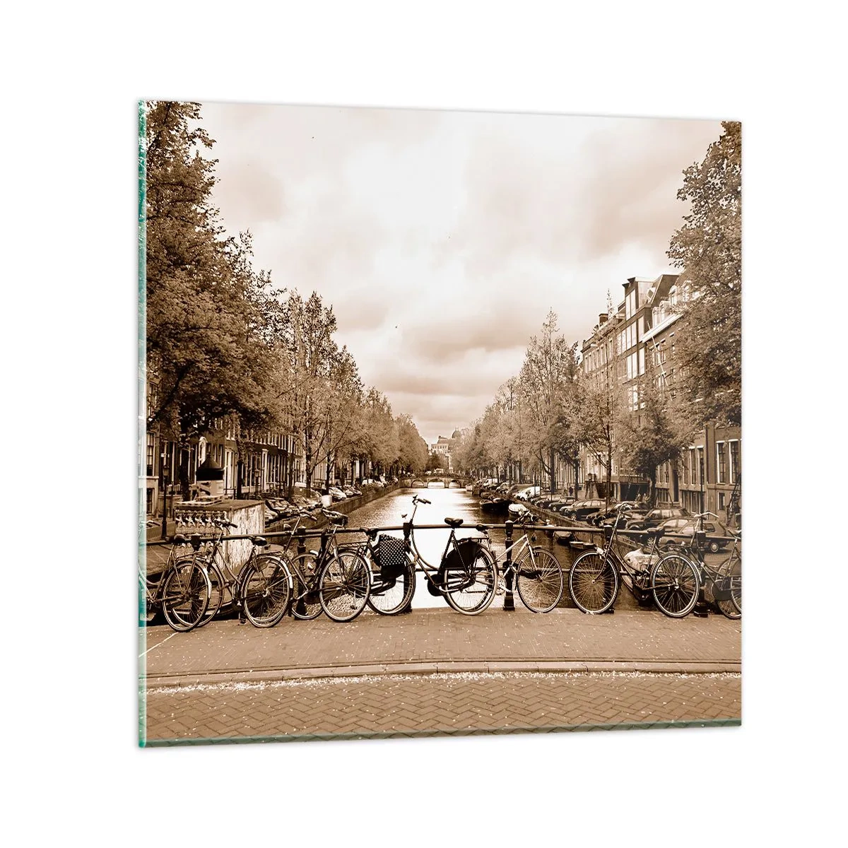 Quadro em vidro - Vibrações holandesas - 70x70 cm