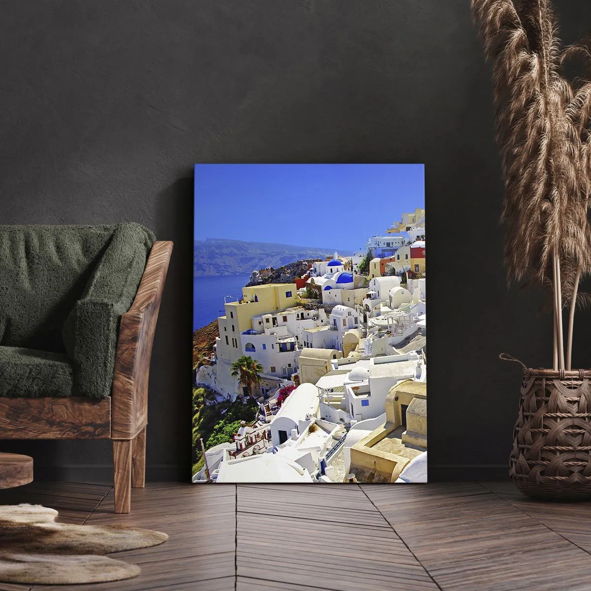 Quadro em tela - O sonho de um verão grego - 50x70 cm