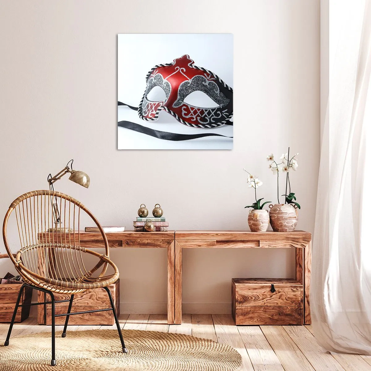 Quadro em tela - Convite para o baile - 50x50 cm