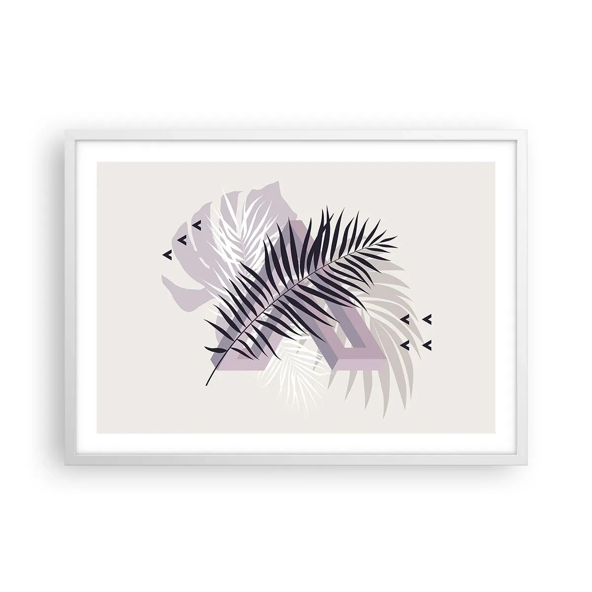 Pôster em moldura branca - A sombra de uma sombra - 70x50 cm