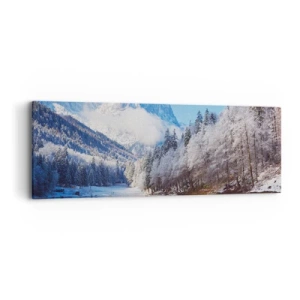 Quadro em tela - Guarda de neve - 90x30 cm