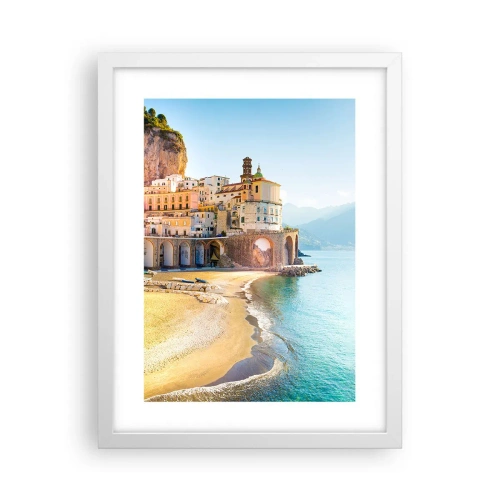 Pôster em moldura branca - Uma cidade inacreditável - 30x40 cm