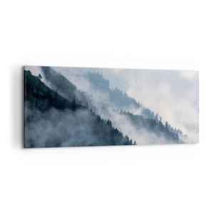 Quadro em tela - Misticismo das montanhas - 100x40 cm