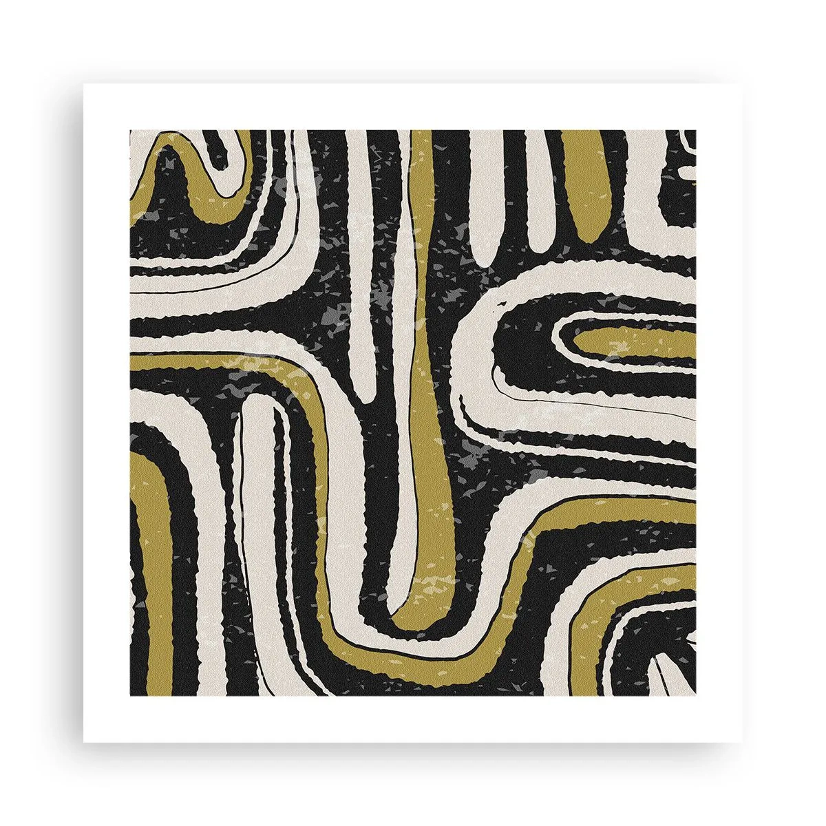 Pôster - Composição: estradas e becos - 50x50 cm