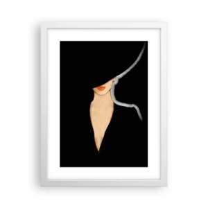 Pôster em moldura branca - Elegância e estilo - 30x40 cm
