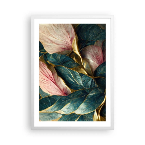 Pôster em moldura branca - Elegância e estilo naturais - 50x70 cm