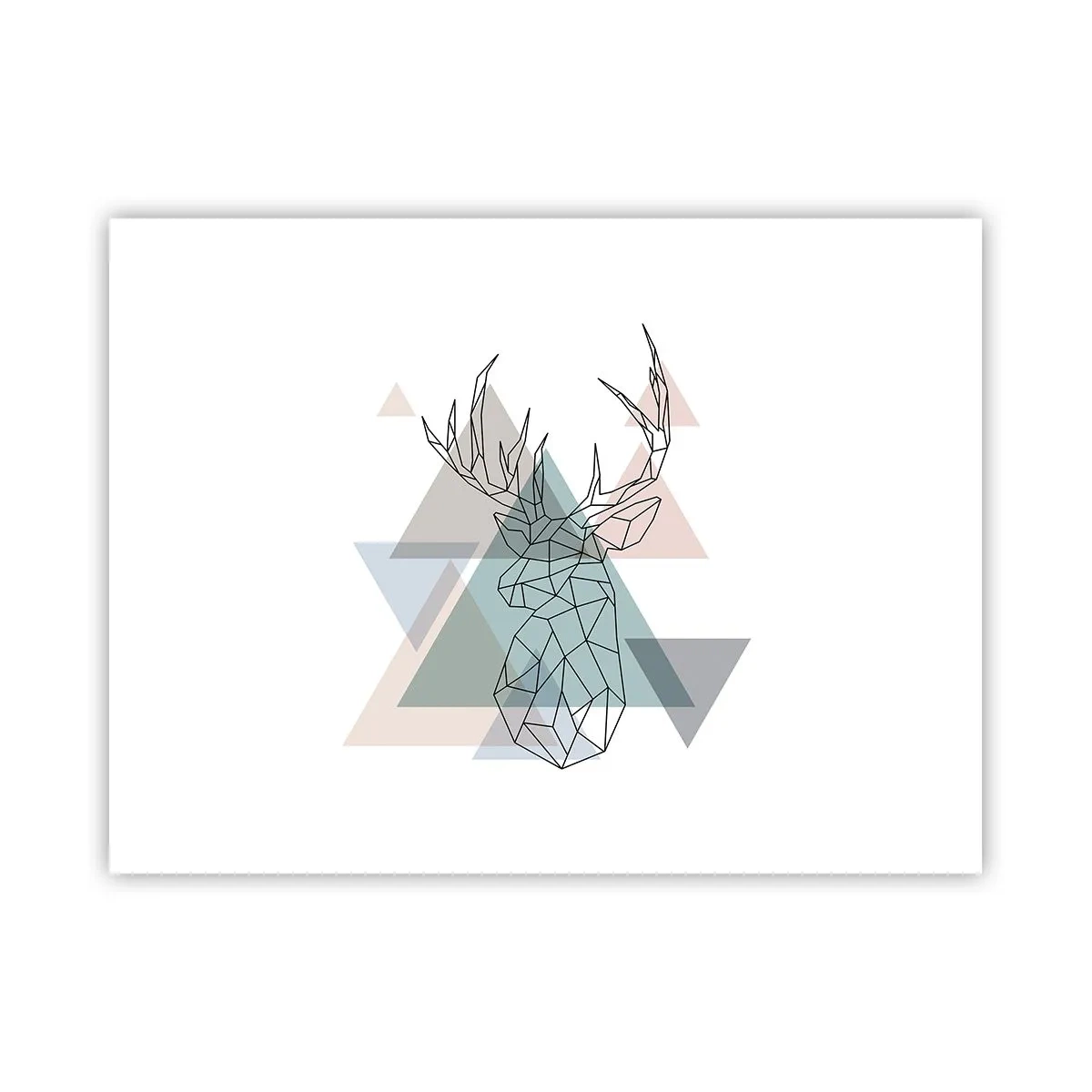 Pôster - Numa floresta geométrica - 40x30 cm