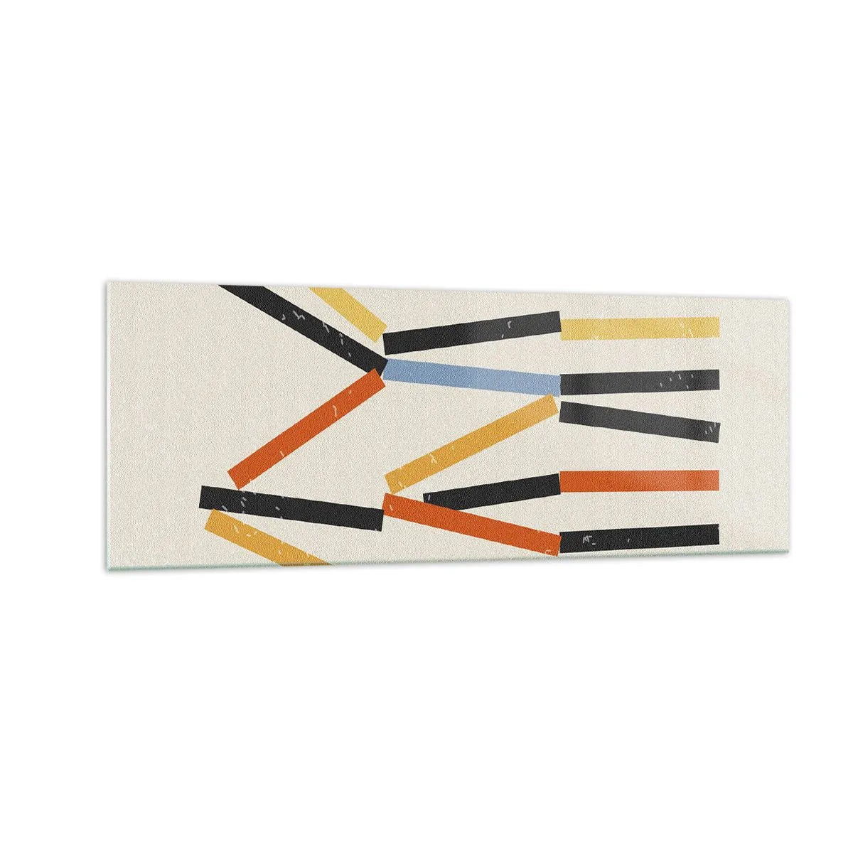 Quadro em vidro - Composição ao nível - 140x50 cm