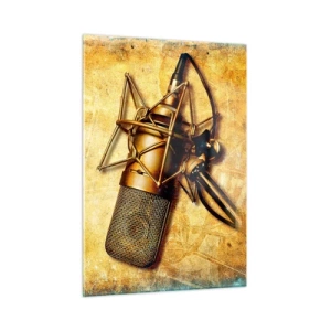 Quadro em vidro - Os Anos Dourados da Rádio - 50x70 cm