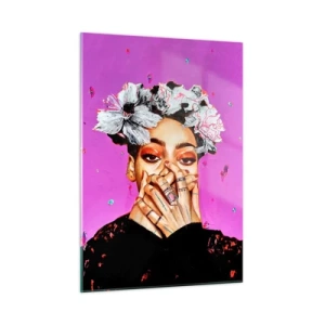 Quadro em vidro - Um pouco louco - 50x70 cm