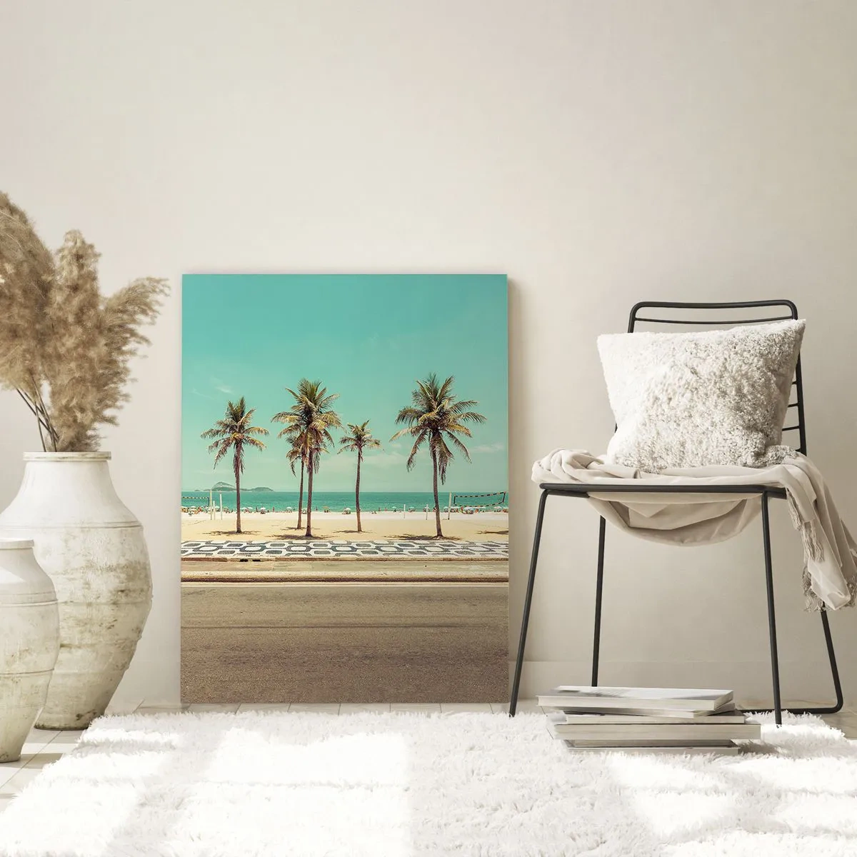 Quadro em vidro - Em guarda da praia - 50x70 cm