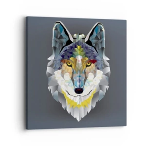 Quadro em tela - Quem não quer ser lobo, não lhe veste a pele - 30x30 cm