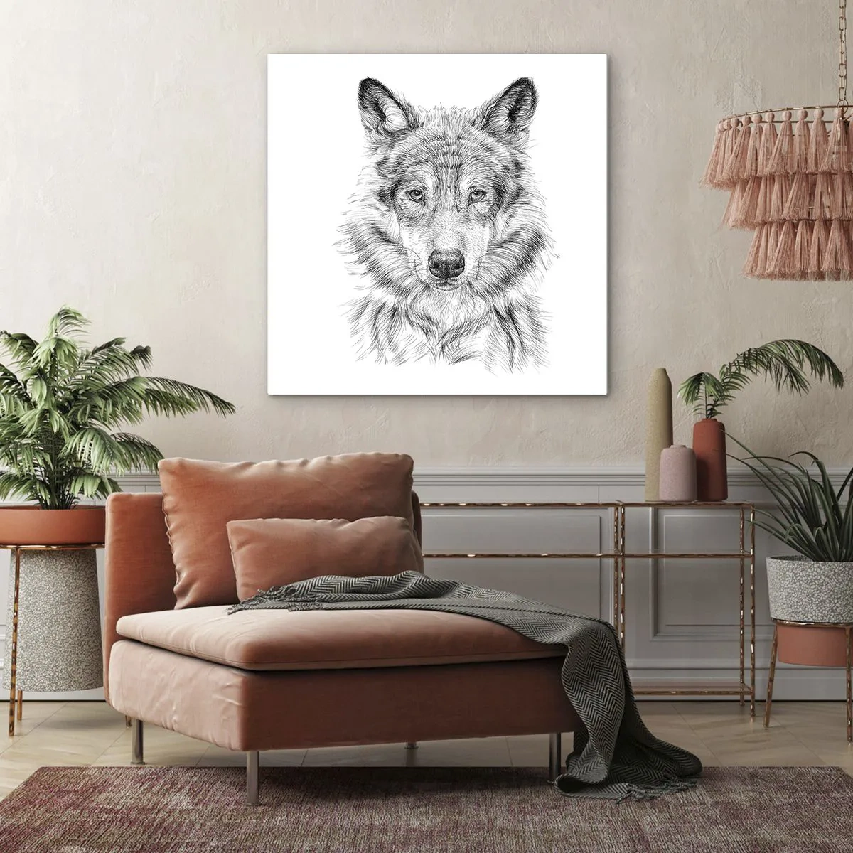 Quadro em tela - Um líder nato - 60x60 cm