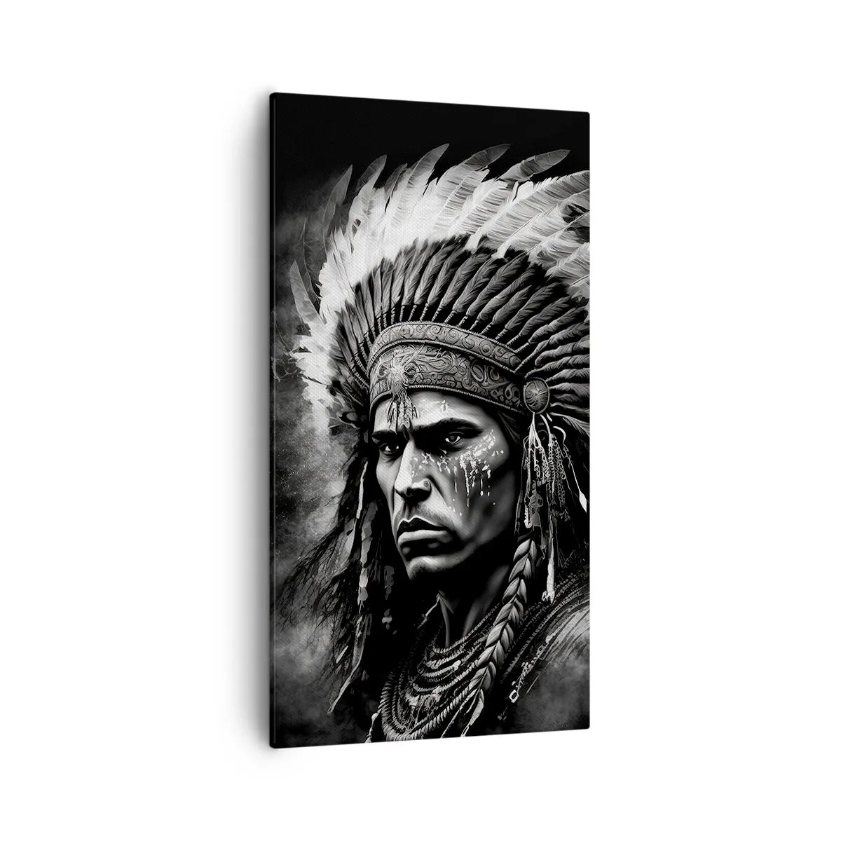 Quadro em tela - Um líder e um guerreiro - 55x100 cm