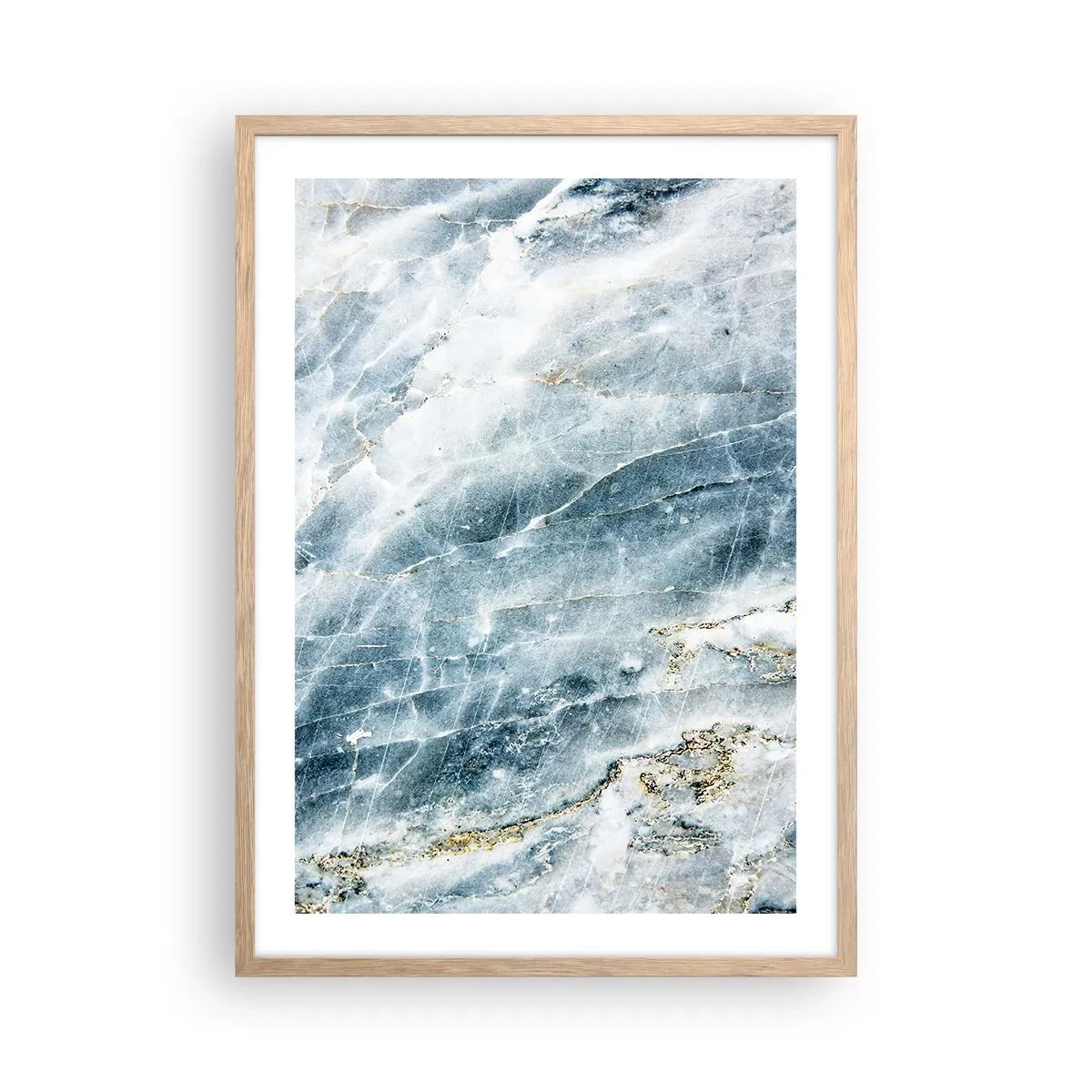 Pôster com moldura de carvalho claro - O mundo do Gelo - 50x70 cm