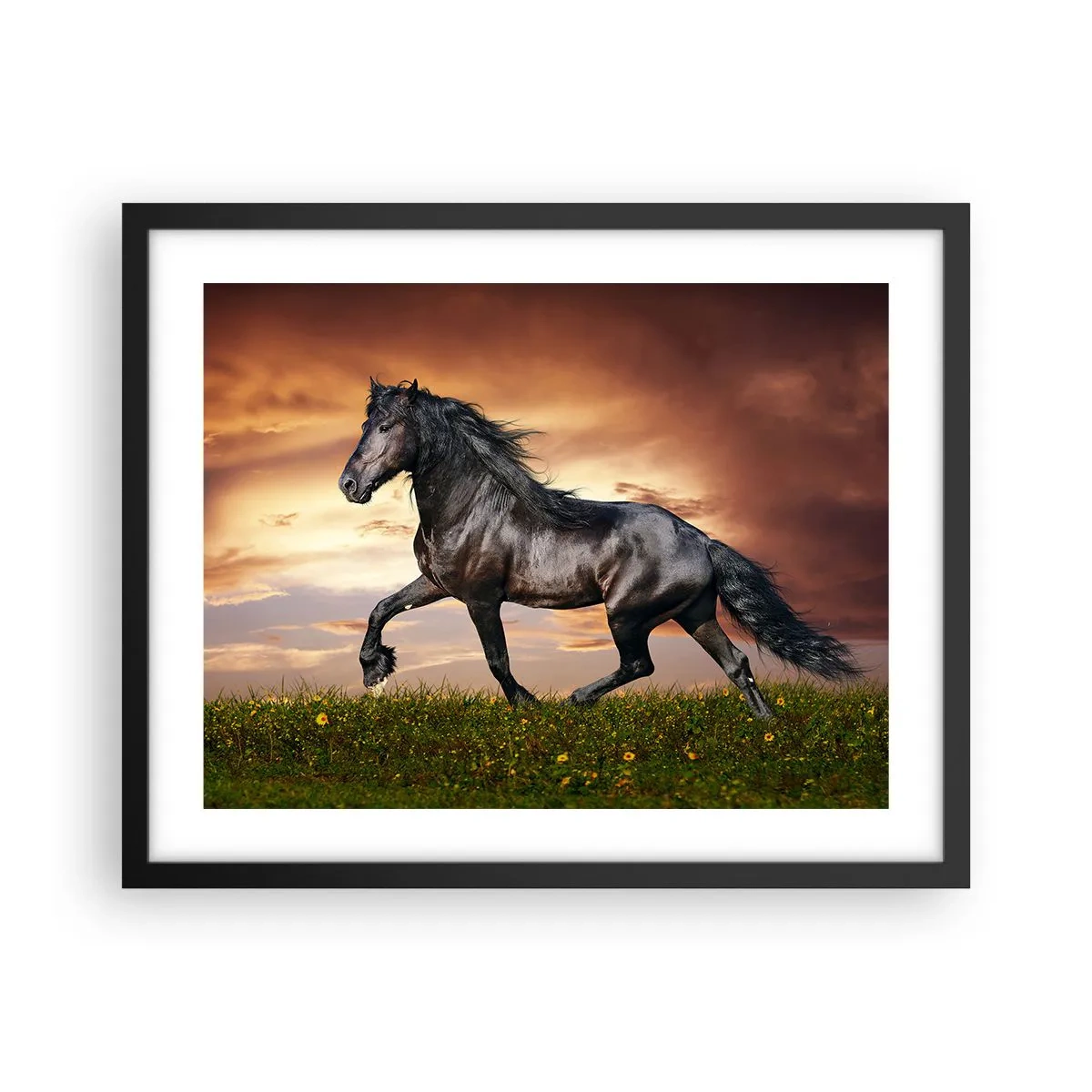 Pôster com moldura preta - O Príncipe Negro - 50x40 cm