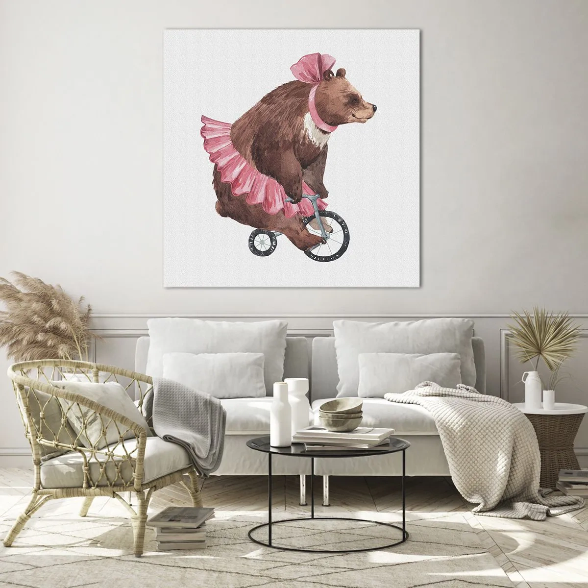 Quadro em vidro - Que circo! - 40x40 cm
