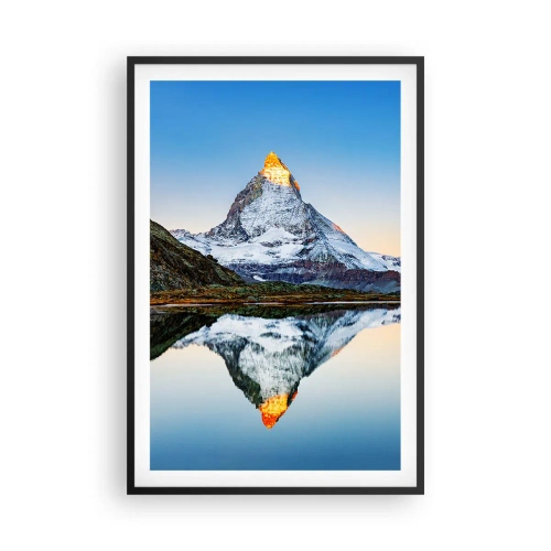 Pôster com moldura preta - Dois mundos - 61x91 cm