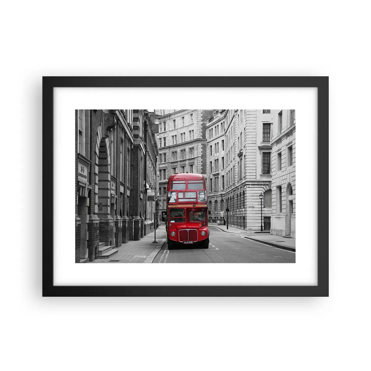 Pôster com moldura preta - A vida quotidiana não deve ser cinzenta - 40x30 cm