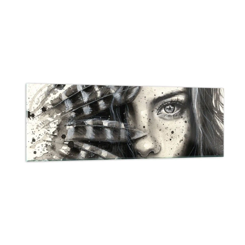 Quadro em vidro - Beleza selvagem - 90x30 cm
