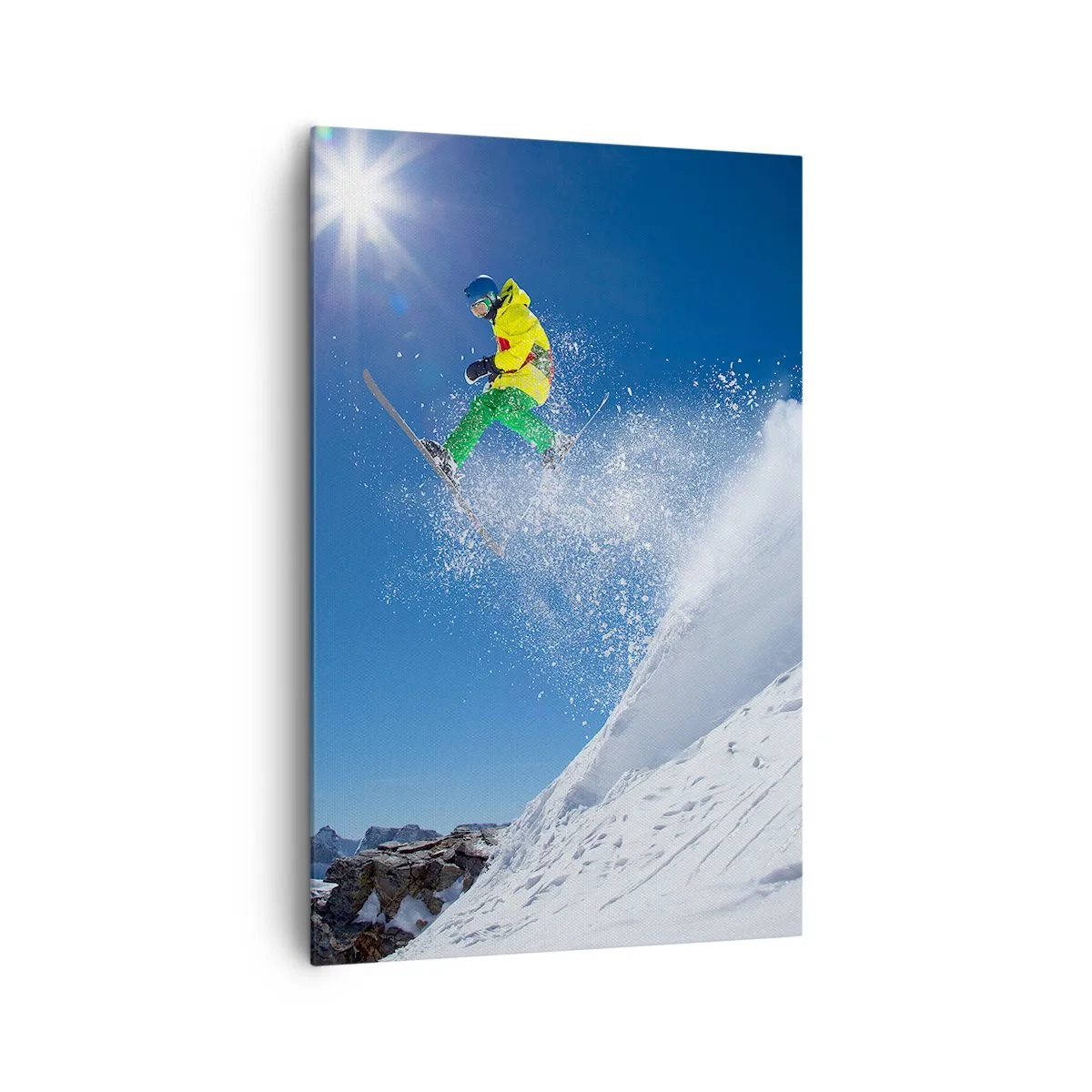 Quadro em tela - Dançando com as montanhas - 80x120 cm