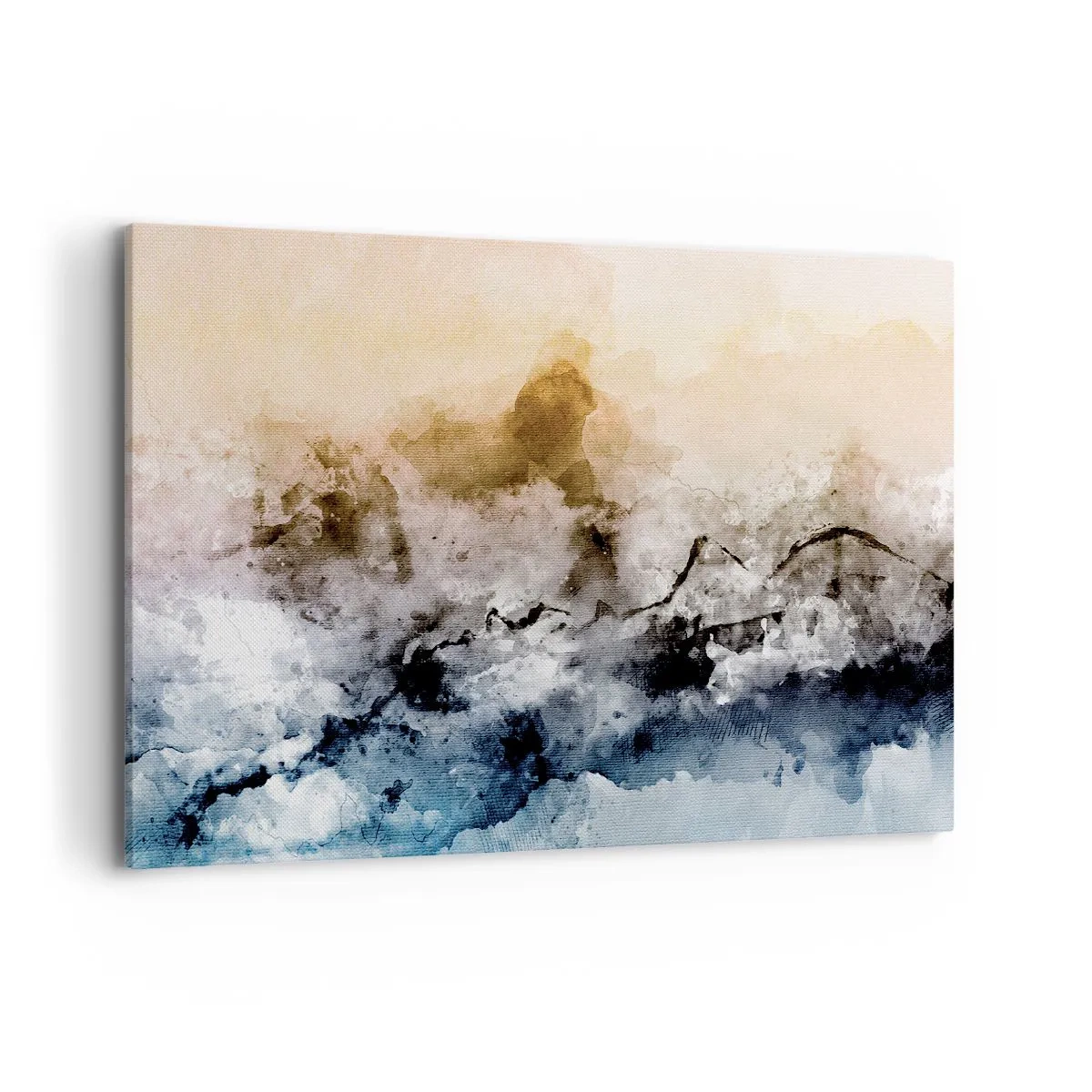 Quadro em tela - Imersos no tumulto do nevoeiro - 100x70 cm