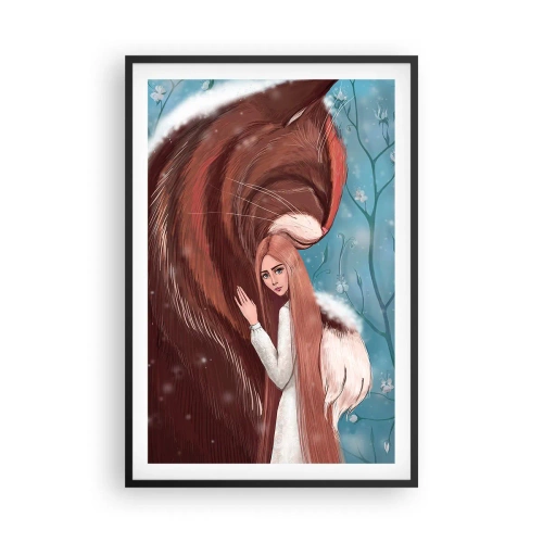 Pôster com moldura preta - Bem-vindo ao conto de fadas - 61x91 cm